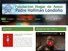 Tablet Screenshot of fundacionpadrehollman.org
